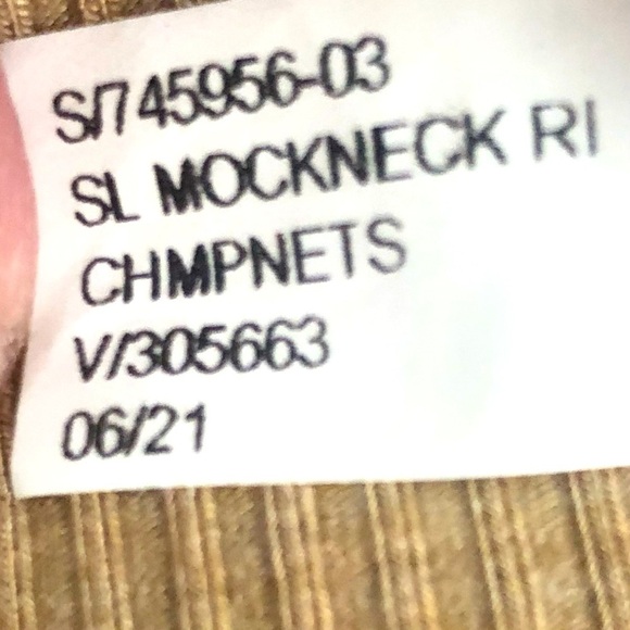 Banana Republic tan beige ribbed knit mock neck sleeveless midi dress XL - Picture 9 of 11